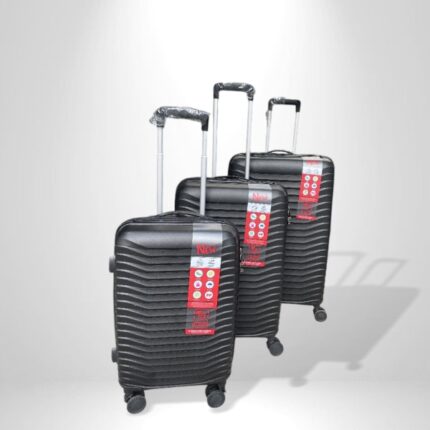 Leader Polo 3-Piece Plastic Luggage Set (28″ 24″ 20″) – Travel Luggage in Ikeja